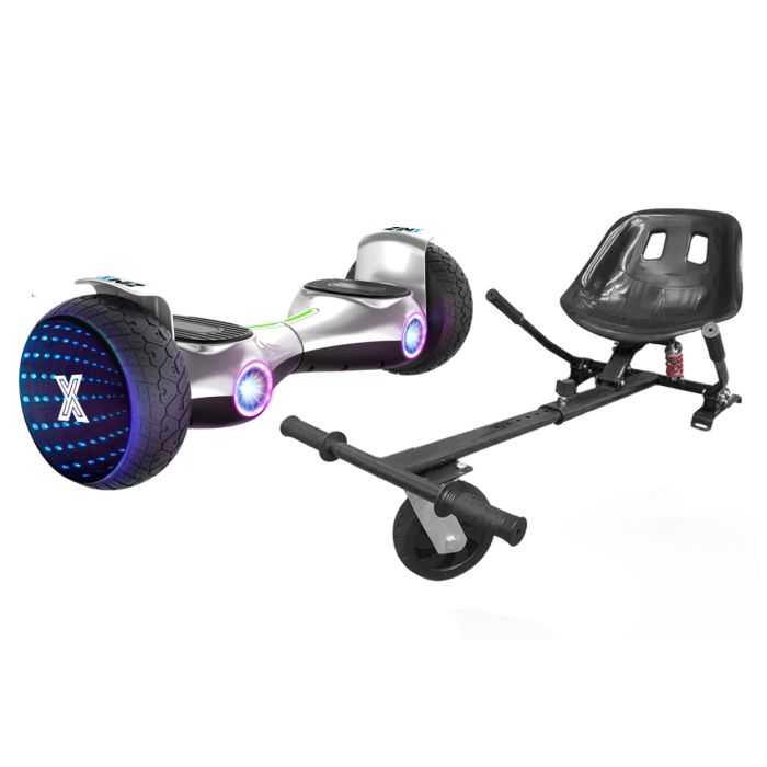 ZIMX G2 JET SILVER All Terrain Hoverboard, inch Off Road