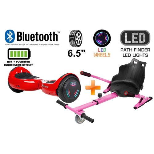 Red Bluetooth Swegway Segway Hoverboard and HK4 Pink