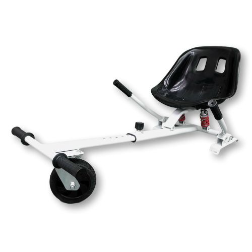 White HoverKart HK5 - With Suspension and Off-Road Front Wheel Steer