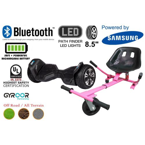 Black G2 Pro Off Road Hoverboard Swegway Segway UL2272 Certified + HK5 Hoverkart Pink