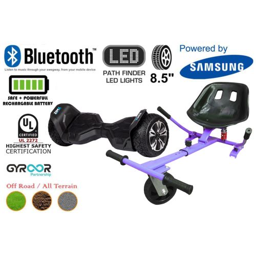 Black G2 Pro Off Road Hoverboard Swegway Segway UL2272 Certified + HK5 Hoverkart Purple