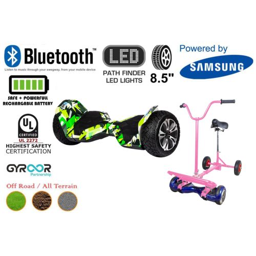 Hyper Green G2 Pro Off Road Hoverboard Swegway Segway UL2272 Certified + Hoverbike Pink