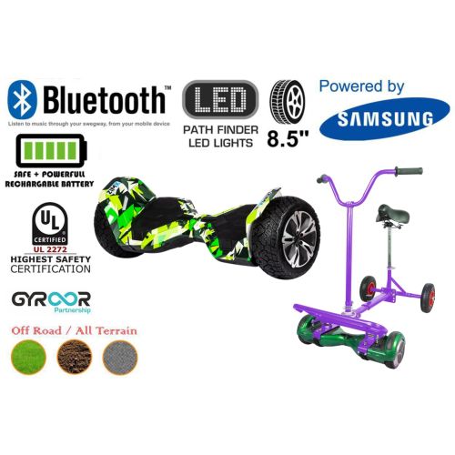 Hyper Green G2 Pro Off Road Hoverboard Swegway Segway UL2272 Certified + Hoverbike Purple