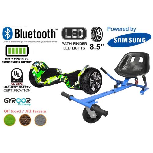 Hyper Green G2 Pro Off Road Hoverboard Swegway Segway UL2272 Certified + HK5 HoverKart Blue