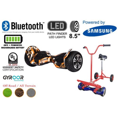 Wild Orange G2 Pro Off Road Hoverboard Swegway Segway UL2272 Certified + Hoverbike Red