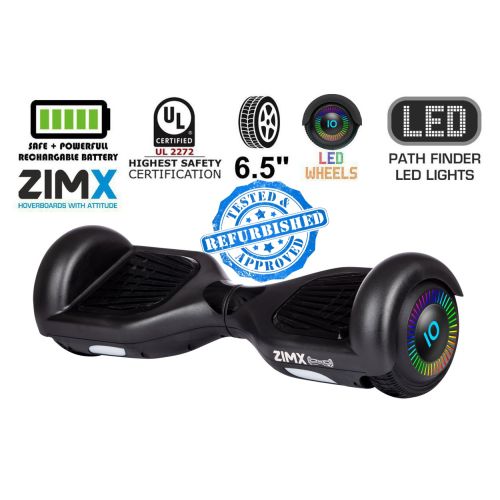 Refurbed - ZIMX HB2 Black 6.5" Hoverboard Swegway with LED Wheels