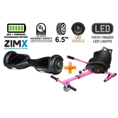 Black Hoverboard Swegway Segway with LED Wheels UL2272 Certified + HK4 Pink