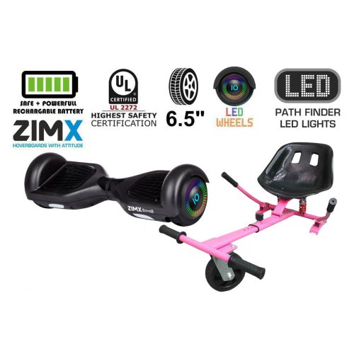 Black Hoverboard Swegway Segway with LED Wheels UL2272 Certified + HK5 Pink