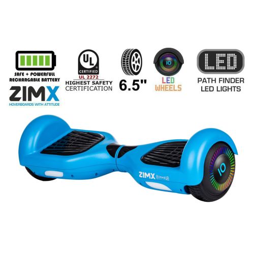 Blue Hoverboard Segway with LED Wheels UL2272 Certified