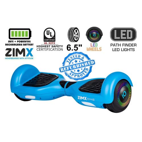 Refurbed - ZIMX HB2 Blue 6.5" Hoverboard Swegway with LED Wheels
