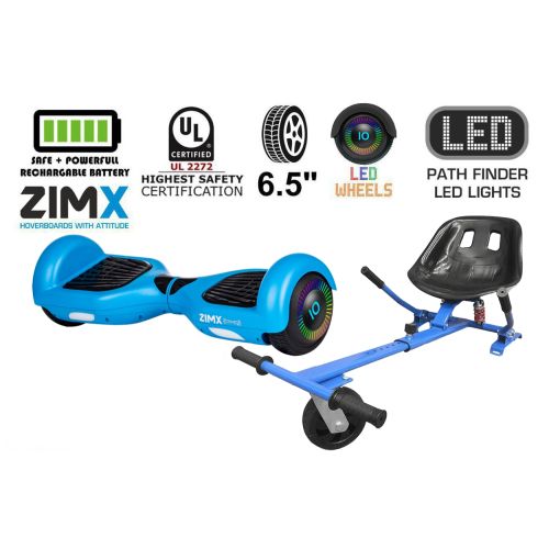 Blue Hoverboard Swegway Segway with LED Wheels UL2272 Certified + HK5 Blue