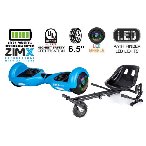 Blue HB2 Hoverboard Swegway Segway with LED Wheels UL2272 Certified + HK8 Hoverkart
