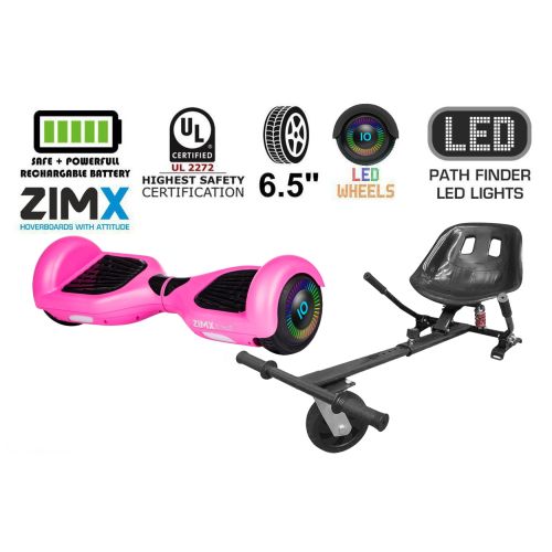 Pink Hoverboard Swegway Segway with LED Wheels UL2272 Certified + HK5 Black