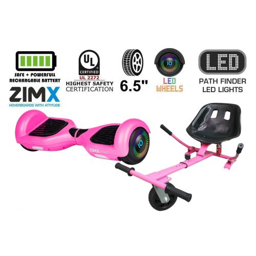 Pink Hoverboard Swegway Segway with LED Wheels UL2272 Certified + HK5 Pink