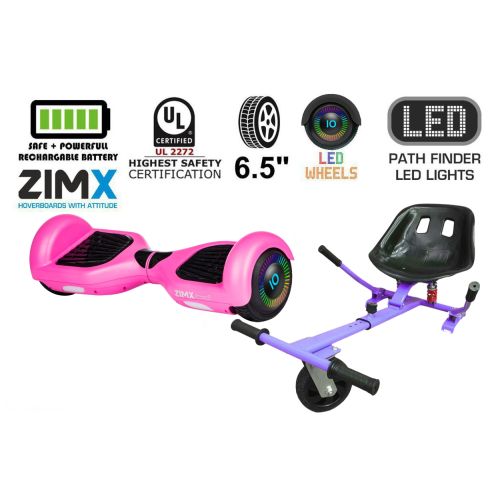 Pink Hoverboard Swegway Segway with LED Wheels UL2272 Certified + HK5 Purple