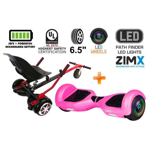 Pink Hoverboard Swegway Segway with LED Wheels UL2272 Certified + HK5 