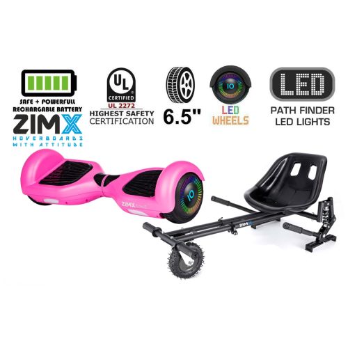 Pink HB2 Hoverboard Swegway Segway with LED Wheels UL2272 Certified + HK8 Hoverkart