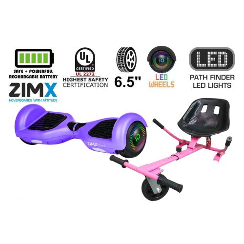 Purple Hoverboard Swegway Segway with LED Wheels UL2272 Certified + HK5 Pink