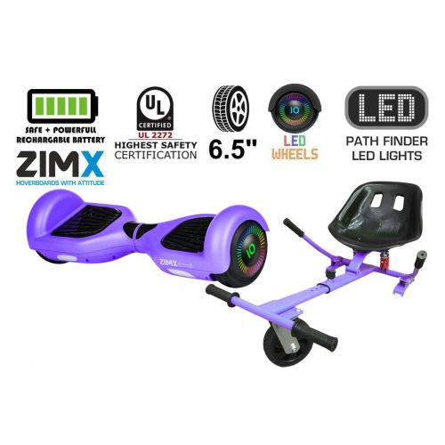 Purple Hoverboard Swegway Segway with LED Wheels UL2272 Certified + HK5 Purple
