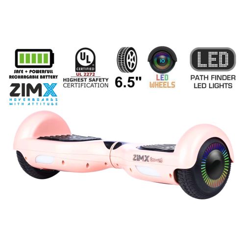 Rose Gold Hoverboard Segway with LED Wheels UL2272 Certified