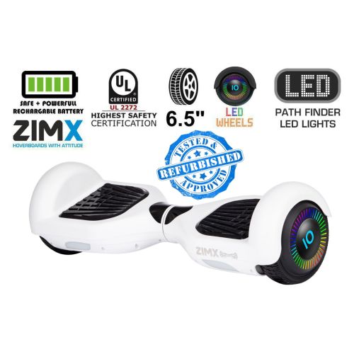 Refurbed - ZIMX HB2 White 6.5" Hoverboard Swegway with LED Wheels