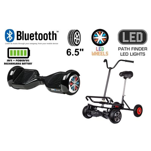Black Bluetooth Swegway Segway Hoverboard and BK2 HoverBike