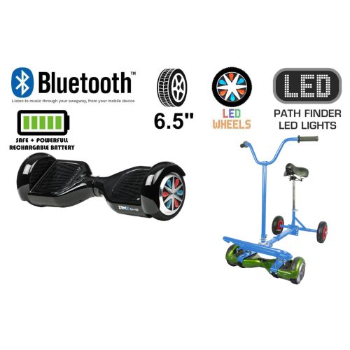 Black Bluetooth Swegway Segway Hoverboard and BK2 HoverBike Blue