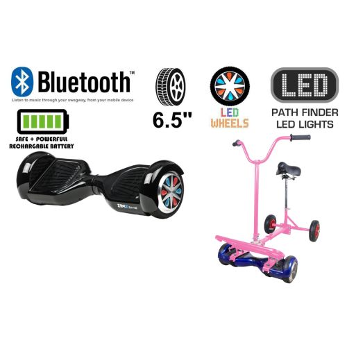 Black Bluetooth Swegway Segway Hoverboard and BK2 HoverBike Pink