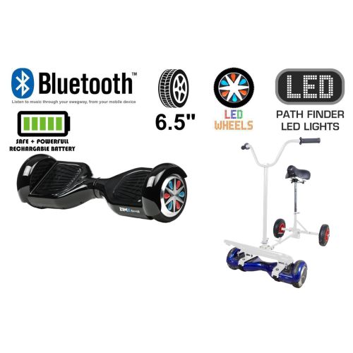 Black Bluetooth Swegway Segway Hoverboard and BK2 HoverBike White