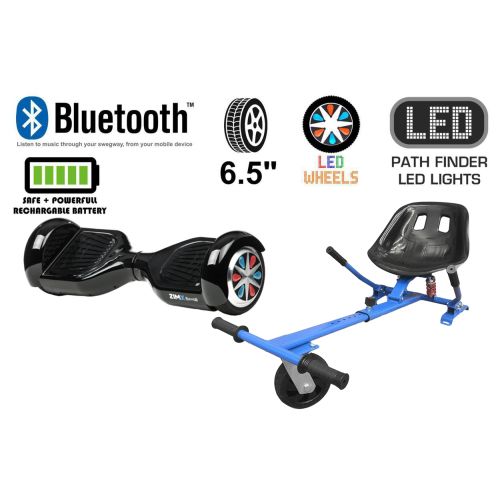 Black Bluetooth Swegway Segway Hoverboard and HK5 Blue