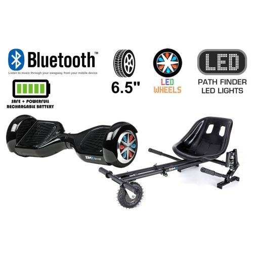 Black HB3 Bluetooth Swegway Segway Hoverboard and HK8 Hoverkart