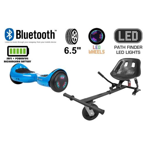 Blue Bluetooth Swegway Segway Hoverboard and HK5 Black