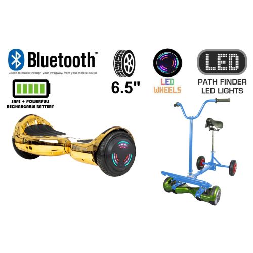 Gold Chrome Bluetooth Swegway Segway Hoverboard and BK2 Hoverbike Blue