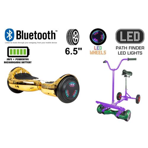 Gold Chrome Bluetooth Swegway Segway Hoverboard and BK2 Hoverbike Purple