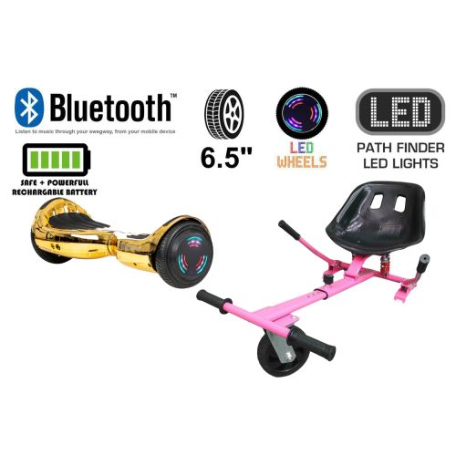 Gold Chrome Bluetooth Swegway Segway Hoverboard and HK5 Pink