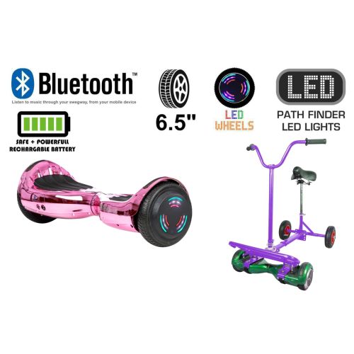 Pink Chrome Bluetooth Swegway Segway Hoverboard and BK2 Hoverbike Purple