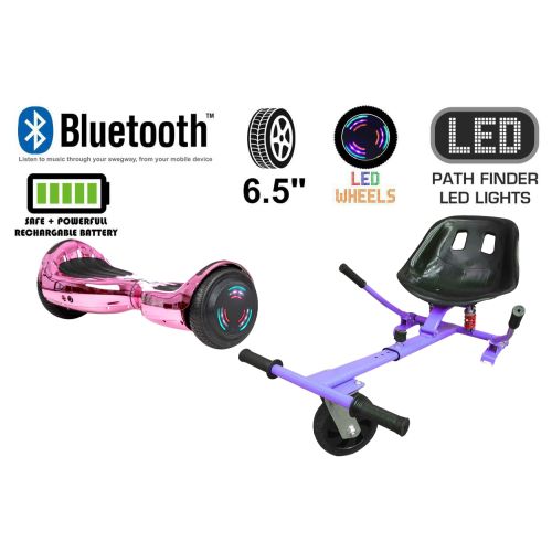 Pink Chrome Bluetooth Swegway Segway Hoverboard and HK5 Purple