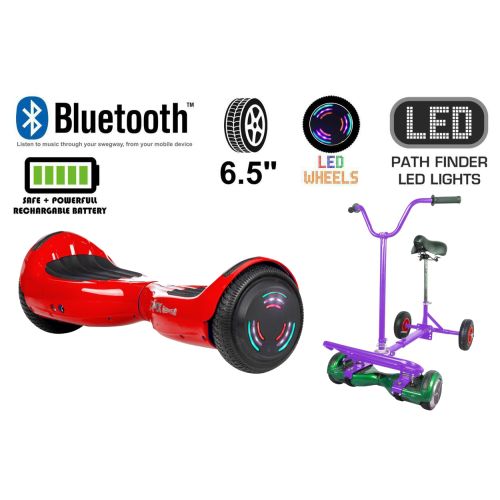 Red Bluetooth Swegway Segway Hoverboard and BK2 Hoverbike Purple