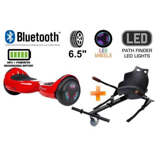 Red Bluetooth Swegway Segway Hoverboard and HK4 Black