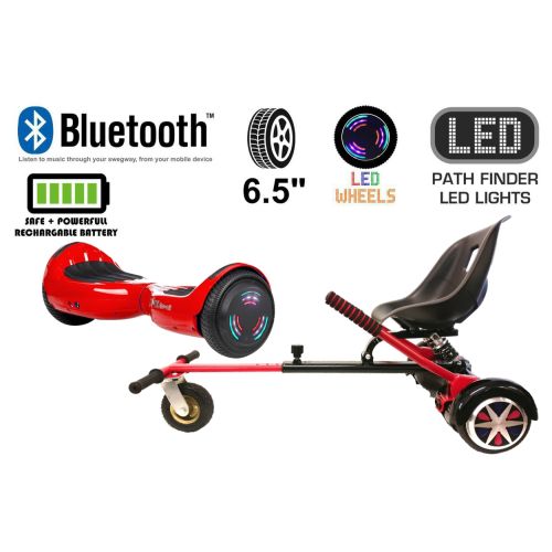 Red Bluetooth Swegway Segway Hoverboard and Hoverkart HK5 