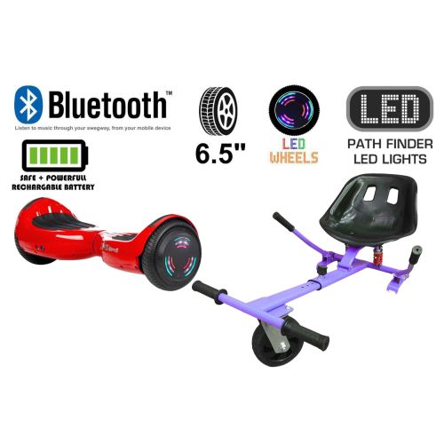 Red Bluetooth Swegway Segway Hoverboard and Hoverkart HK5 Purple
