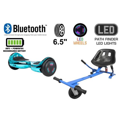 Blue / Turquoise Chrome Bluetooth Swegway Segway Hoverboard and HK5 Blue