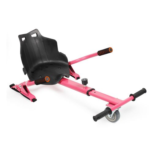 Pink Racer Hoverkart With Front Wheel Steer