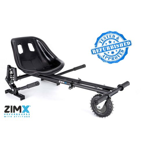 ZIMX HK8 Hoverkart (Black) - With Suspension and Off-Road Front Wheel Steer - Refurbed