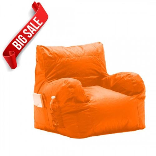 Orange Dorm Bean Bag Chair